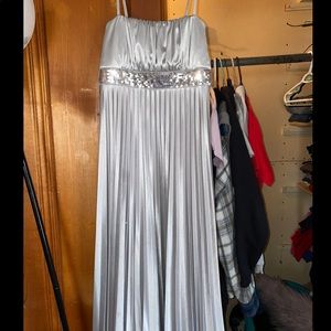 Silver prom dress